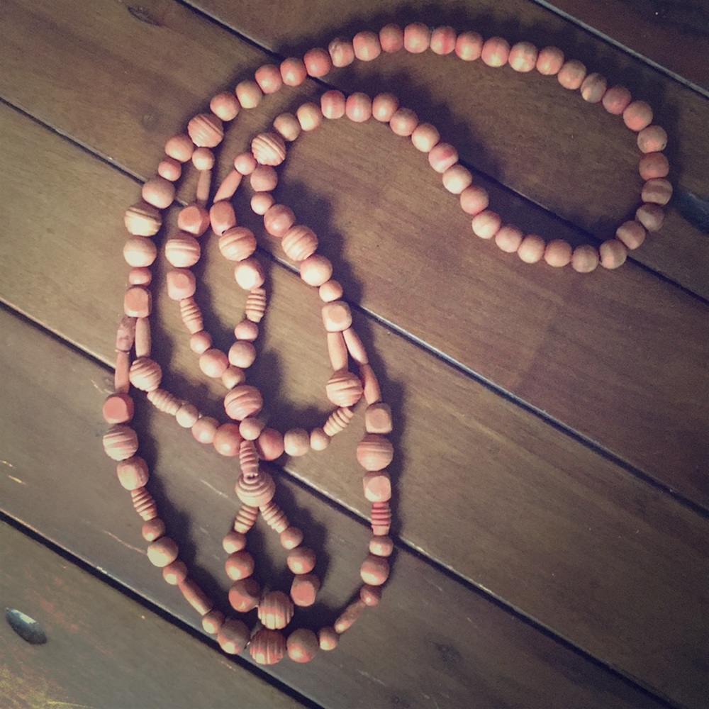 Anthropologie wooden necklace